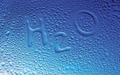 a fórmula da água, gotas, h2o