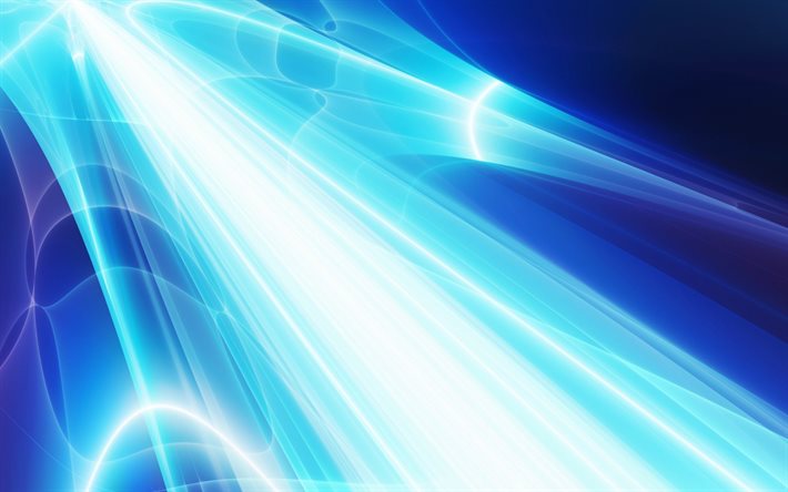 abstraction, background, blue rays, neon