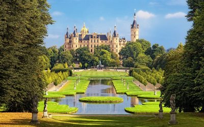 schwerin castle, germany, the palace