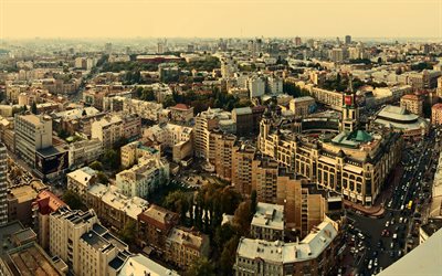 kiev, ucrania, el panorama de la ciudad, de casa, de kiev, la capital de ucrania