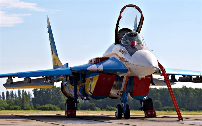 fighter, le mig-29, ukrainien des faucons, l'armée de l'air de l'ukraine