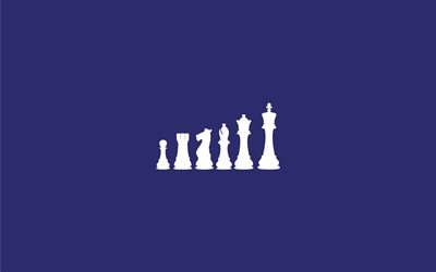 scacchi, figura, minimalismo