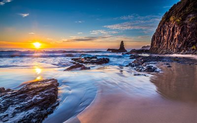 أستراليا, شاطئ جونز, الشاطئ, تسمان البحر