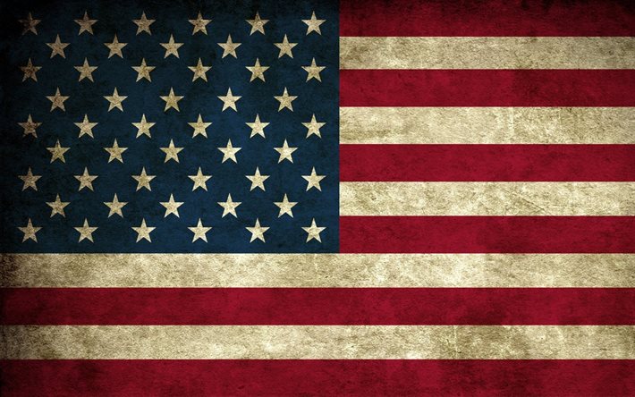 미국 국기, grunge