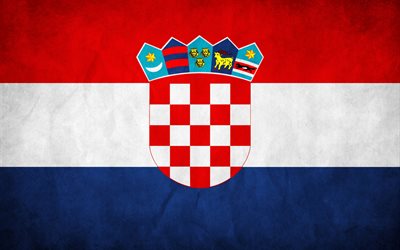 bandiera della croazia, croazia, bandiere
