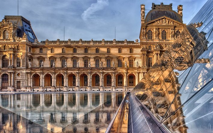 Fransa, paris, louvre, mimarlık, louvre Müzesi