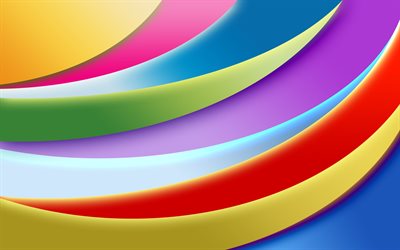 abstraction, line, wave, colorful background