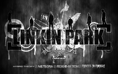 affiche, linkin park, groupe de rock, logo