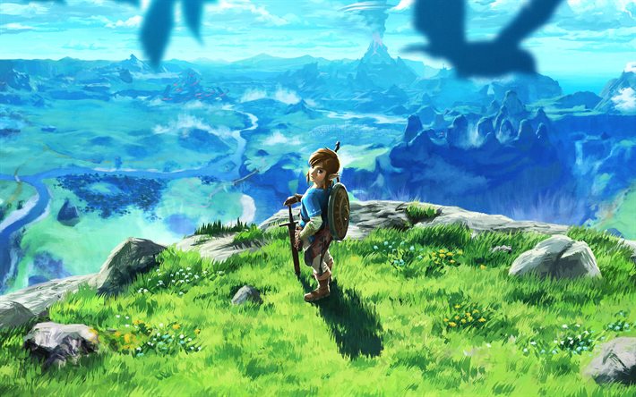 The Legend Of Zelda Breath Of The Wilk, art, 2017 games