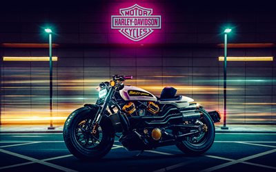 harley davidson sportster s, 4k, vista lateral, 2022 motos, superbikes, motocicletas americanas, harley davidson