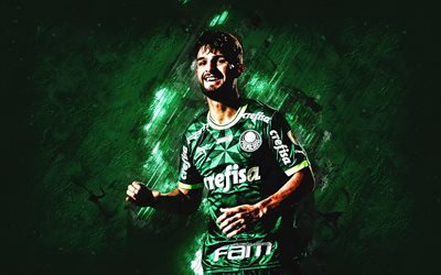 Jose Lopez, Palmeiras, Argentine football player, green stone background, Serie A, Brazil, football, Palmeiras SE
