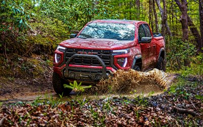 gmc canyon at4x edition 1, 4k, extrem, 2023 autos, offroad, hdr, 2023 gmc canyon at4x, amerikanische autos, gmc