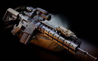 FN SCAR, assault rifle, army uniform, Mk17 SCAR-H, rifles, military weapon, camouflage, SCAR-H, Combat Assault Rifle