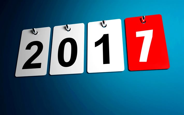 feliz ano novo, fundo azul, 2017, natal, ano novo