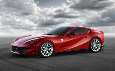 Ferrari 812 Superfast, 2018 coches, supercars, Ferrari