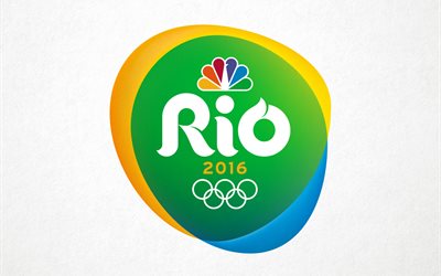 De Rio, en 2016, les Jeux Olympiques, le logo des jeux Olympiques de 2016, le Brésil, les événements sportifs