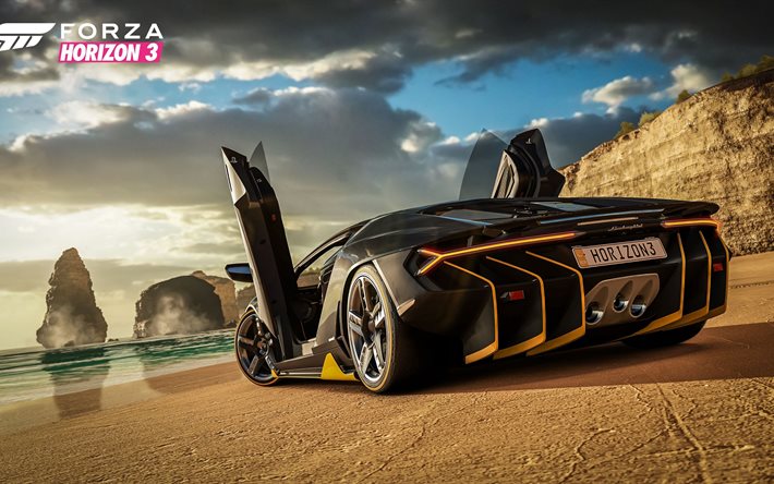 Forza क्षितिज 3, रेसिंग, सिम्युलेटर, 2016, पोस्टर, 4k