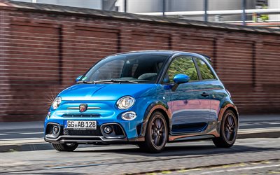 4k, abarth 695 tributo 131 rallye, route, 2022 voitures, voitures compactes, tuning, abarth