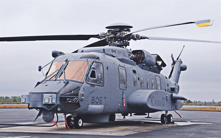sikorsky ch-148 cyclone, 4k, canadian air force, elicotteri d attacco, esercito canadese, elicotteri militari, aerei da combattimento, ch-148 cyclone, aerei, sikorsky