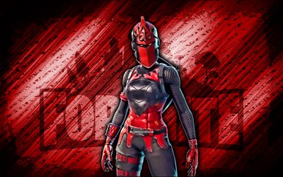 Red Knight Fortnite, 4k, red diagonal background, grunge art, Fortnite, artwork, Red Knight Skin, Fortnite characters, Red Knight, Fortnite Red Knight Skin