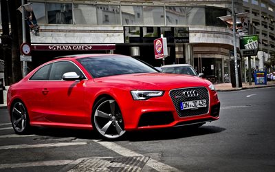 coupe, 2015, sportwagen, audi rs5, rot