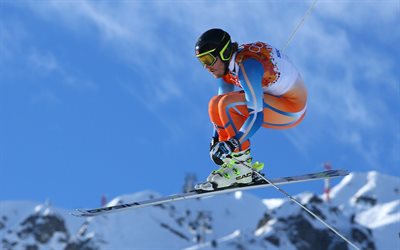 skifahrer, kjetil jansrud, der super-g in sotschi