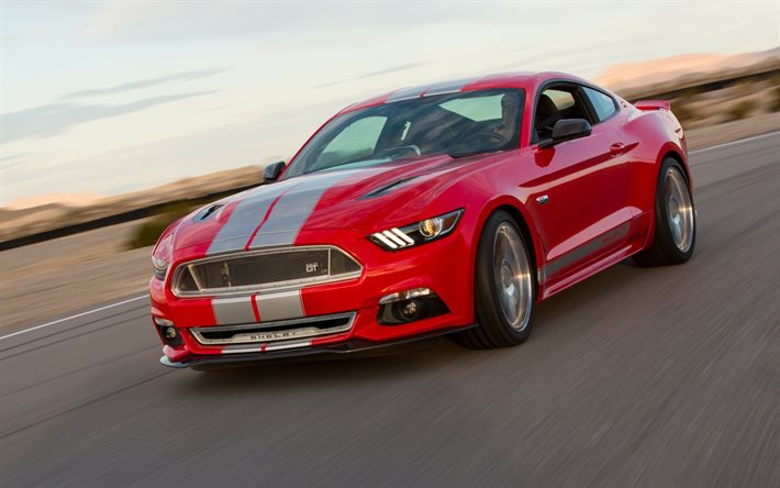 ford, mustang, 2015, shelby gt500, rouge, voitures de sport