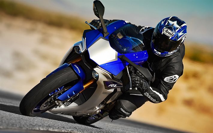 sportbike, ヤマハ, in motion, 2015, yzf-r1