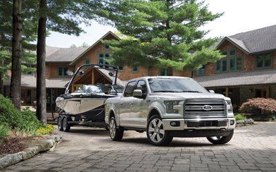 2016, ford, pickups, f-150, limited, suvs, boat, the f-150