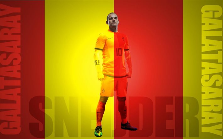 Wesley Sneijder, fan art, jugador, creativa, el galatasaray Wesley Sneijder, el galatasaray