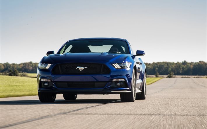 ford mustang gt 2015, ford, carretera, mustang