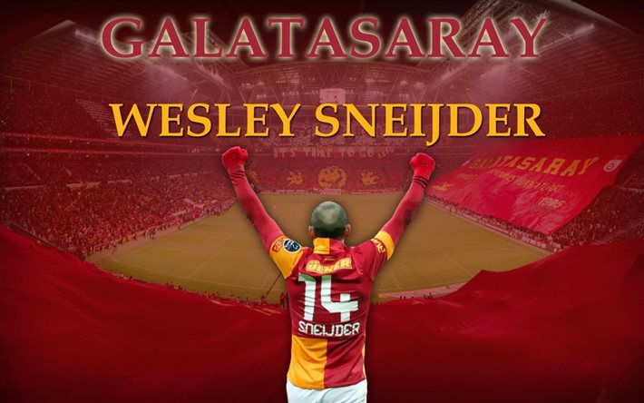 wesley sneijder, der galatasaray-spieler, fan-kunst, galatasaray