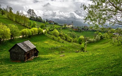 the hut, mountains, transilvania, rumania