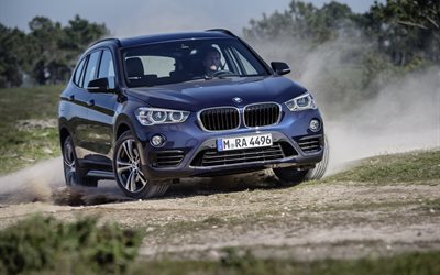 crossovers, 2016, bmw, in motion, икс1