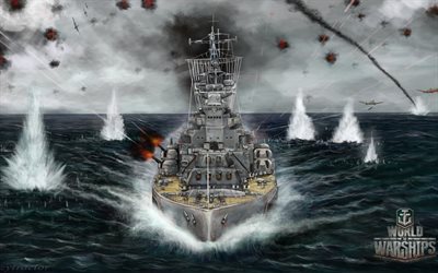 schlacht-schiff, die world of kriegsschiffe, zerstörer