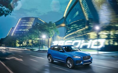 speed, crossover jaguar f-pace, 2017 -, nacht -, jaguar