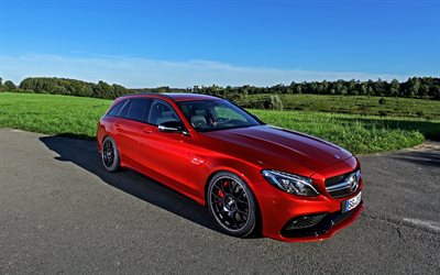2015, mercedes clase c, wimmer, amg, s205, tuning, station wagons, mercedes