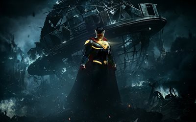 stålmannen, slåss, superhjälte, 2017 års spel, injustice 2