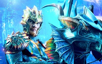 King Nereus, Dolph Lundgren, Aquaman, 2018 movie, poster, Adventure, fantasy