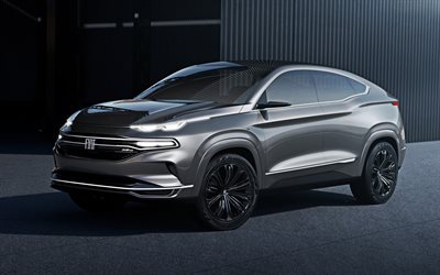Fiat Fastback Concept, 2019, futuristic concepts, front view, sport utility vehicle, italian cars, Fiat