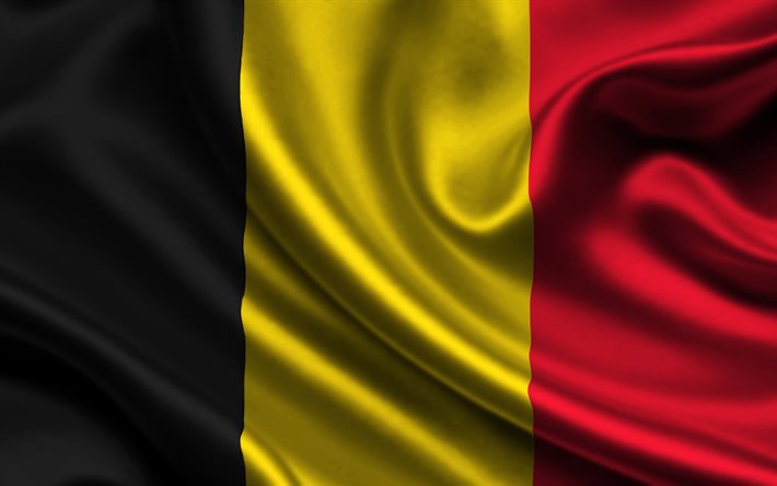 Drapeau de la Belgique, les symboles, la soie, le drapeau Belge