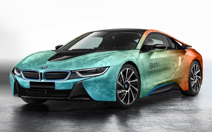 BMW i8, tuning, 2017 voitures, supercars, BMW