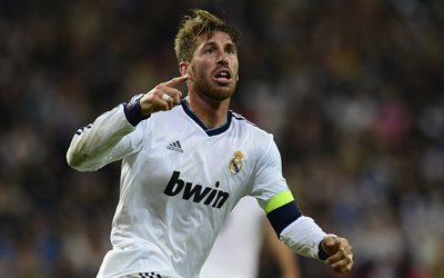 El Real Madrid, Sergio Ramos, los futbolistas de La Liga bbva, partido