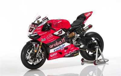 Ducati Panigale R, 4k, studio, 2018 vélos, de superbike, Ducati