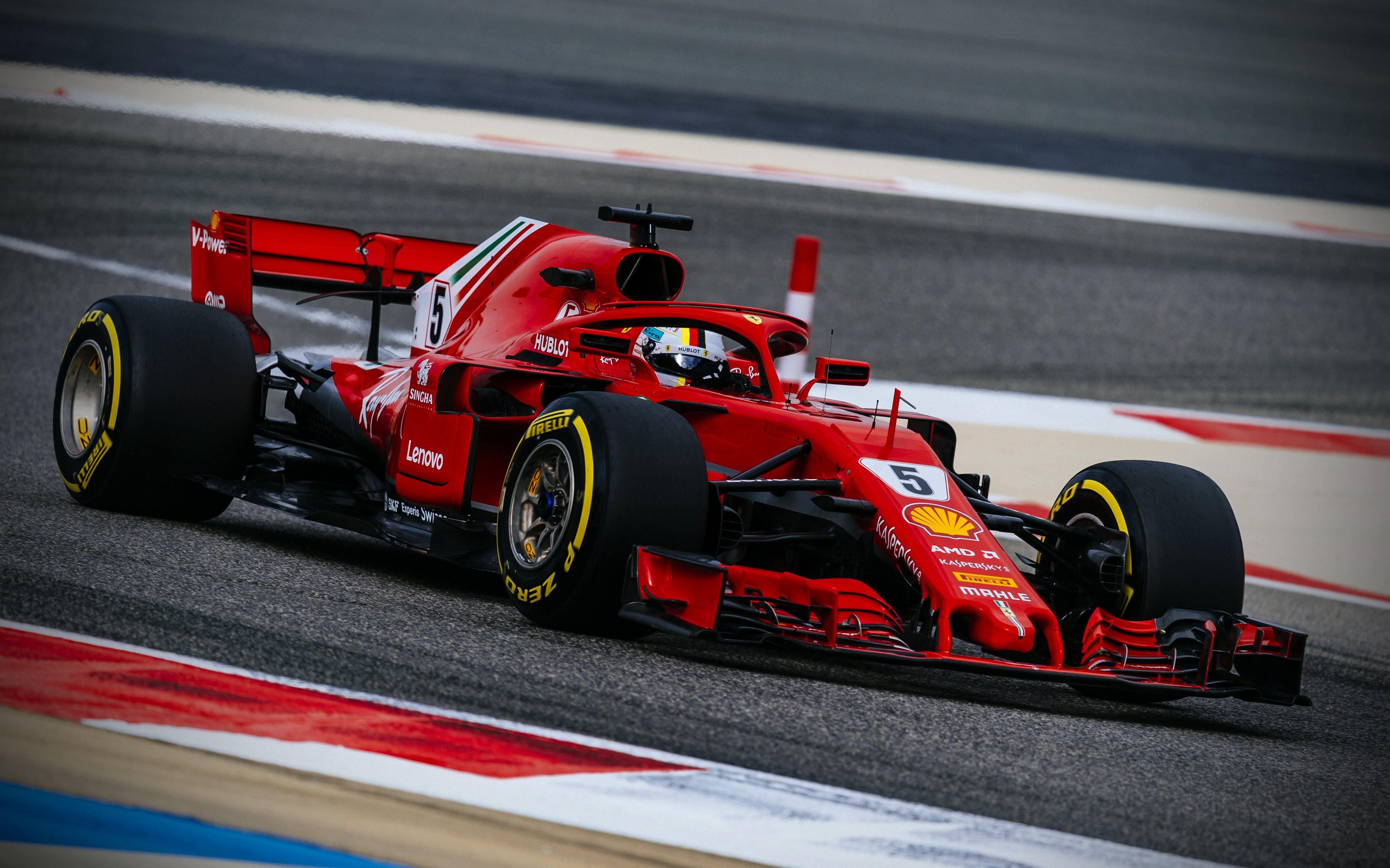 Download wallpapers Scuderia Ferrari, 4k, Vettel, motion