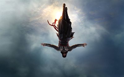 Assassins Creed, 2017, cartel, ficción, fantasía, Michael Fassbend