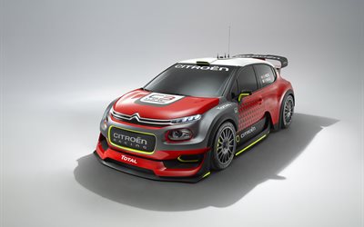 Citroen C3 WRC Concept, racing cars, 2016, studio
