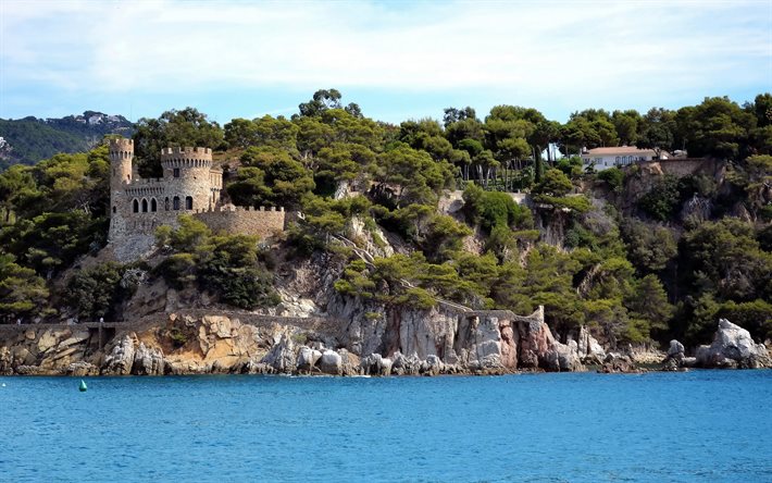 البحر, القلعة, إسبانيا, روك