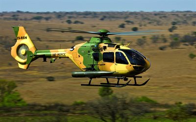 eurocopter, ec635, 直升机, 飞行, ец635