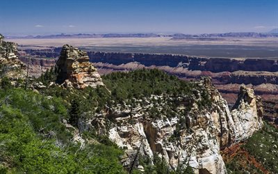 arizona, el gran cañón el gran cañón, paisaje, montañas, parque, estados unidos